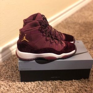 Jordan velvet burgundy 11s
